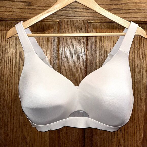 Cacique Lightly Lined No Wire Bra 40DD Tan Neutral Everyday Comfort Adjustable - Picture 1 of 6